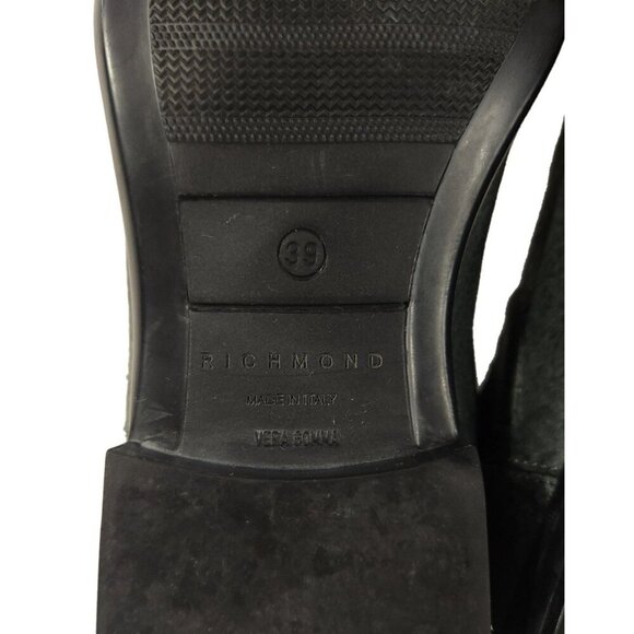 John Richmond Leather Chelsea Boots Size 39 US 9 Womens Blue $595 - Picture 8 of 10